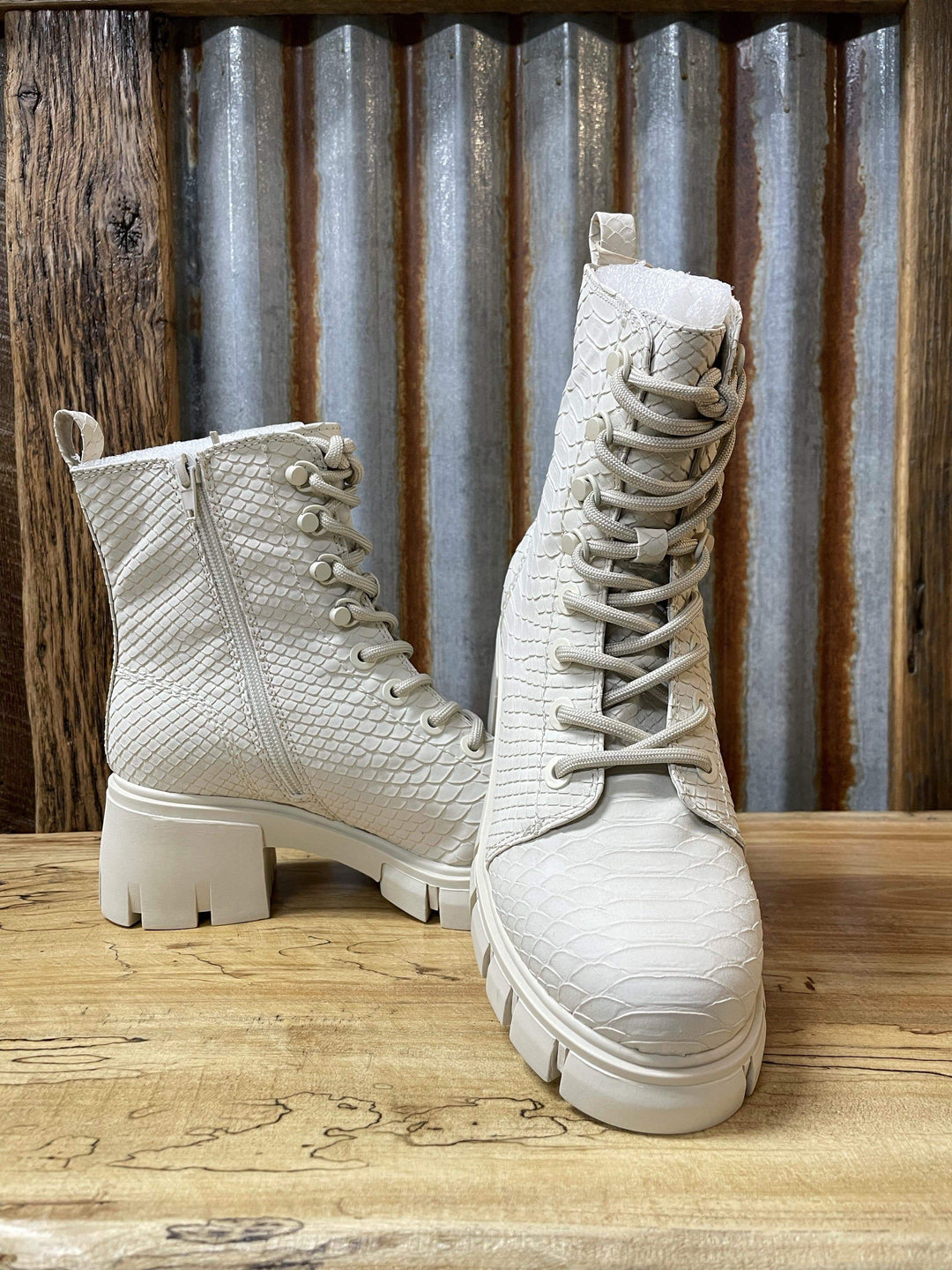Mila Combat Boots-Boots-Whiskey Ray's Boutique-Whiskey Ray's Boutique, Women's Western Wear Boutique in Waxahachie, TX