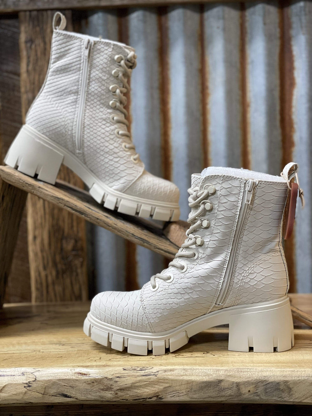 Mila Combat Boots-Boots-Whiskey Ray's Boutique-Whiskey Ray's Boutique, Women's Western Wear Boutique in Waxahachie, TX