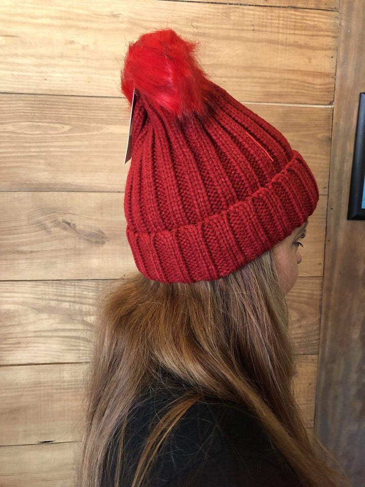 Pom Pom Beanies-Hats-Whiskey Ray's Boutique-Whiskey Ray's Boutique, Women's Western Wear Boutique in Waxahachie, TX