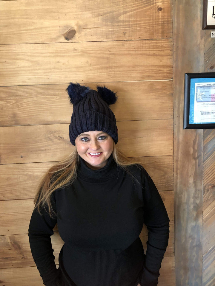 Pom Pom Beanies-Hats-Whiskey Ray's Boutique-Whiskey Ray's Boutique, Women's Western Wear Boutique in Waxahachie, TX