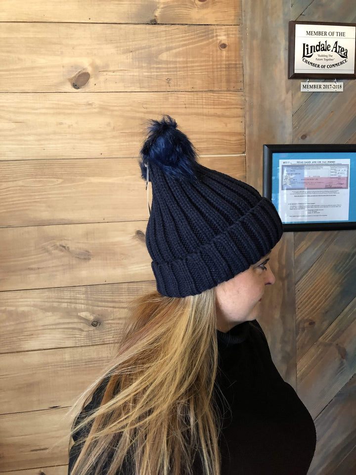 Pom Pom Beanies-Hats-Whiskey Ray's Boutique-Whiskey Ray's Boutique, Women's Western Wear Boutique in Waxahachie, TX
