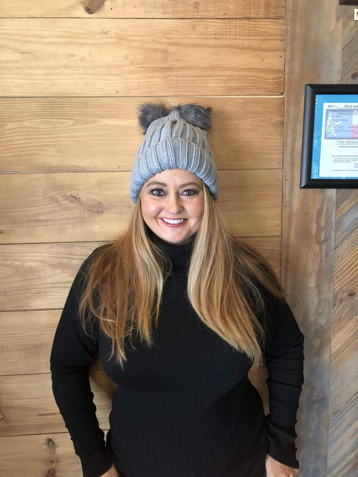 Pom Pom Beanies-Hats-Whiskey Ray's Boutique-Whiskey Ray's Boutique, Women's Western Wear Boutique in Waxahachie, TX
