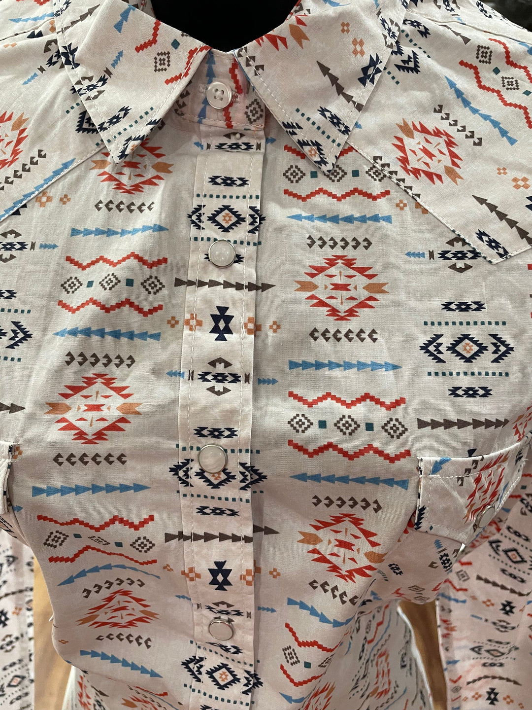 Pandhandle Women's Aztec Long sleeve western shirt-Long Sleeves-Panhandle-Whiskey Ray's Boutique, Women's Western Wear Boutique in Waxahachie, TX