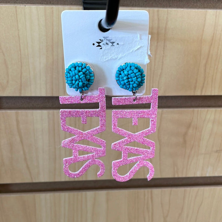 Texas Sparkle Earrings-Earrings-Whiskey Ray's Boutique-Whiskey Ray's Boutique, Women's Western Wear Boutique in Waxahachie, TX