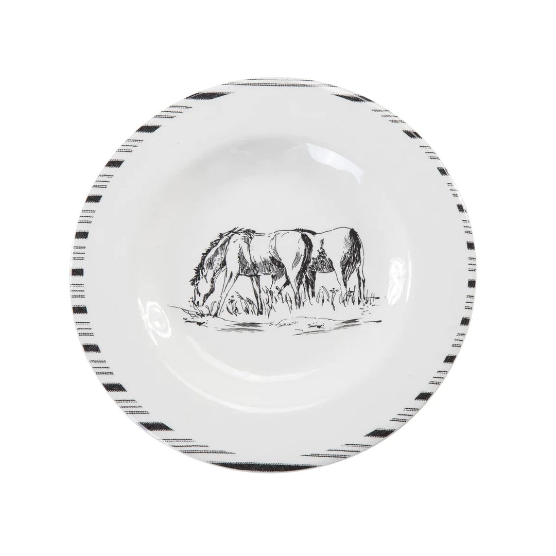 RANCH LIFE MELAMINE DINNERWARE SET-Tableware-Whiskey Ray's Boutique-Whiskey Ray's Boutique, Women's Western Wear Boutique in Waxahachie, TX