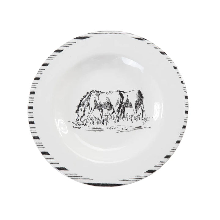 RANCH LIFE MELAMINE DINNERWARE SET-Tableware-Whiskey Ray's Boutique-Whiskey Ray's Boutique, Women's Western Wear Boutique in Waxahachie, TX