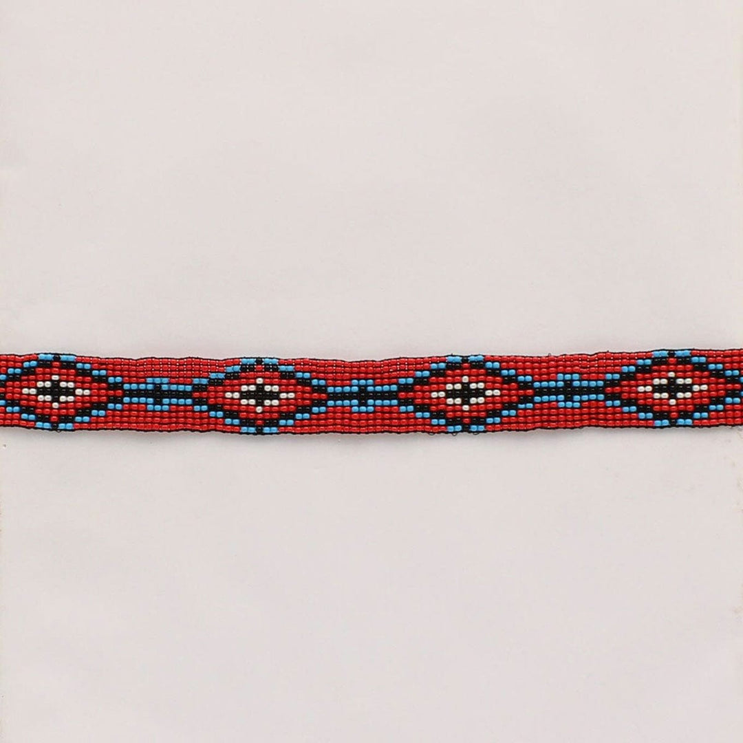 Red Beaded Stretch Hat Band-Hat Bands-Whiskey Ray's Boutique-Whiskey Ray's Boutique, Women's Western Wear Boutique in Waxahachie, TX