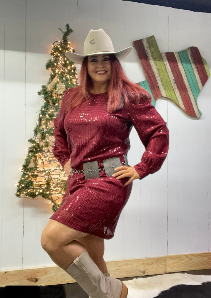 Sparkly dress-Dresses-Whiskey Ray's Boutique-Whiskey Ray's Boutique, Women's Western Wear Boutique in Waxahachie, TX
