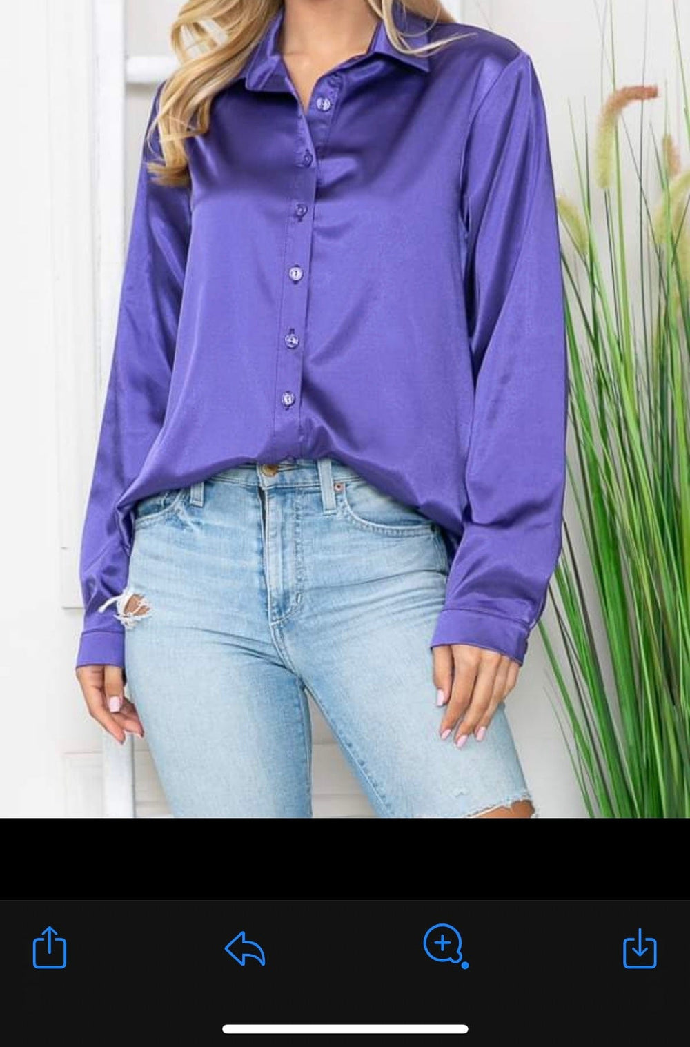 Sugar Plum Silk Top-Long Sleeves-Whiskey Ray's Boutique-Whiskey Ray's Boutique, Women's Western Wear Boutique in Waxahachie, TX