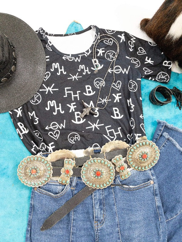 Brand It Tee-Graphic Tops-Whiskey Ray's Boutique-Whiskey Ray's Boutique, Women's Western Wear Boutique in Waxahachie, TX