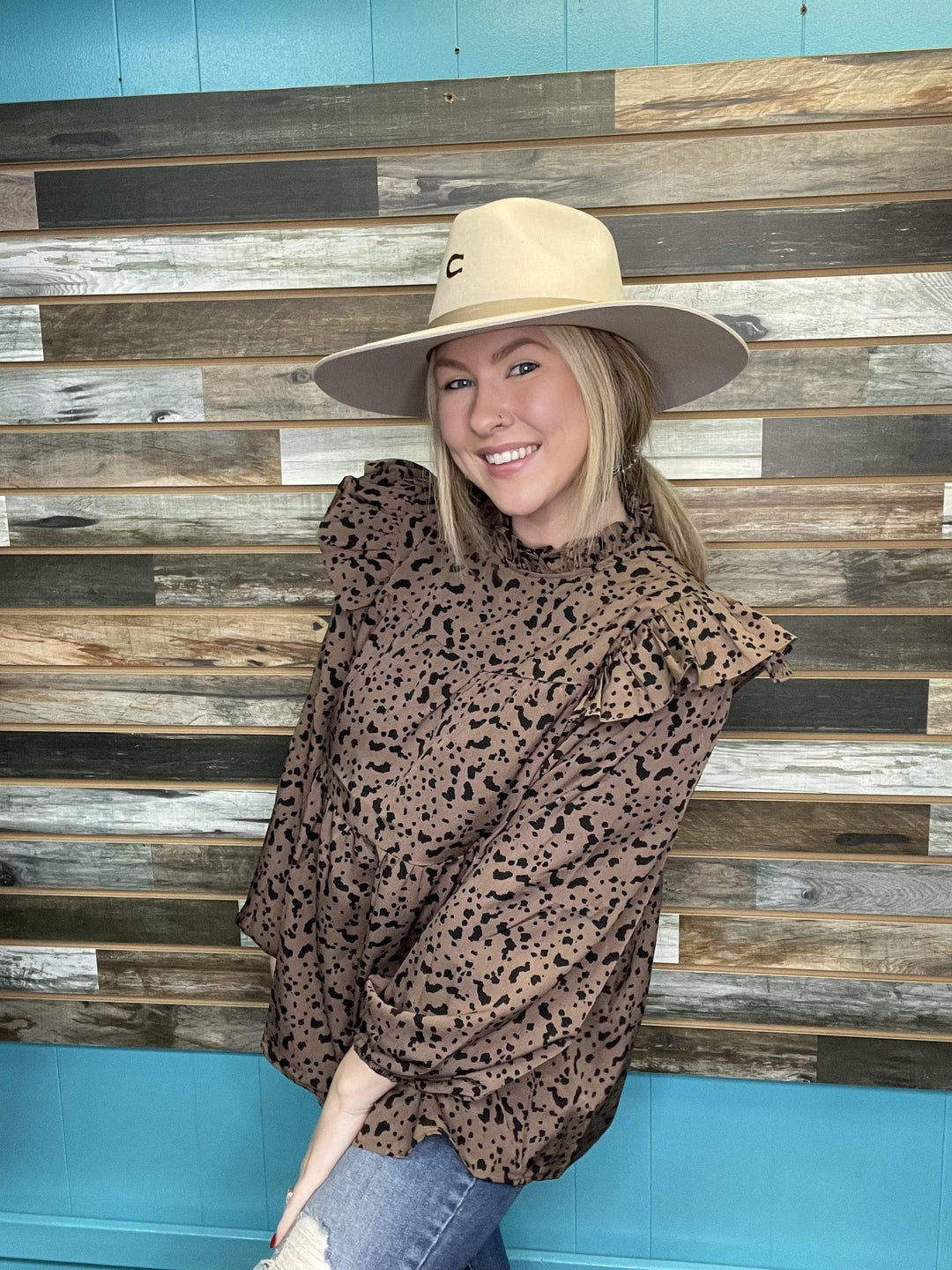 Josephine Top-Long Sleeves-Whiskey Ray's Boutique-Whiskey Ray's Boutique, Women's Western Wear Boutique in Waxahachie, TX