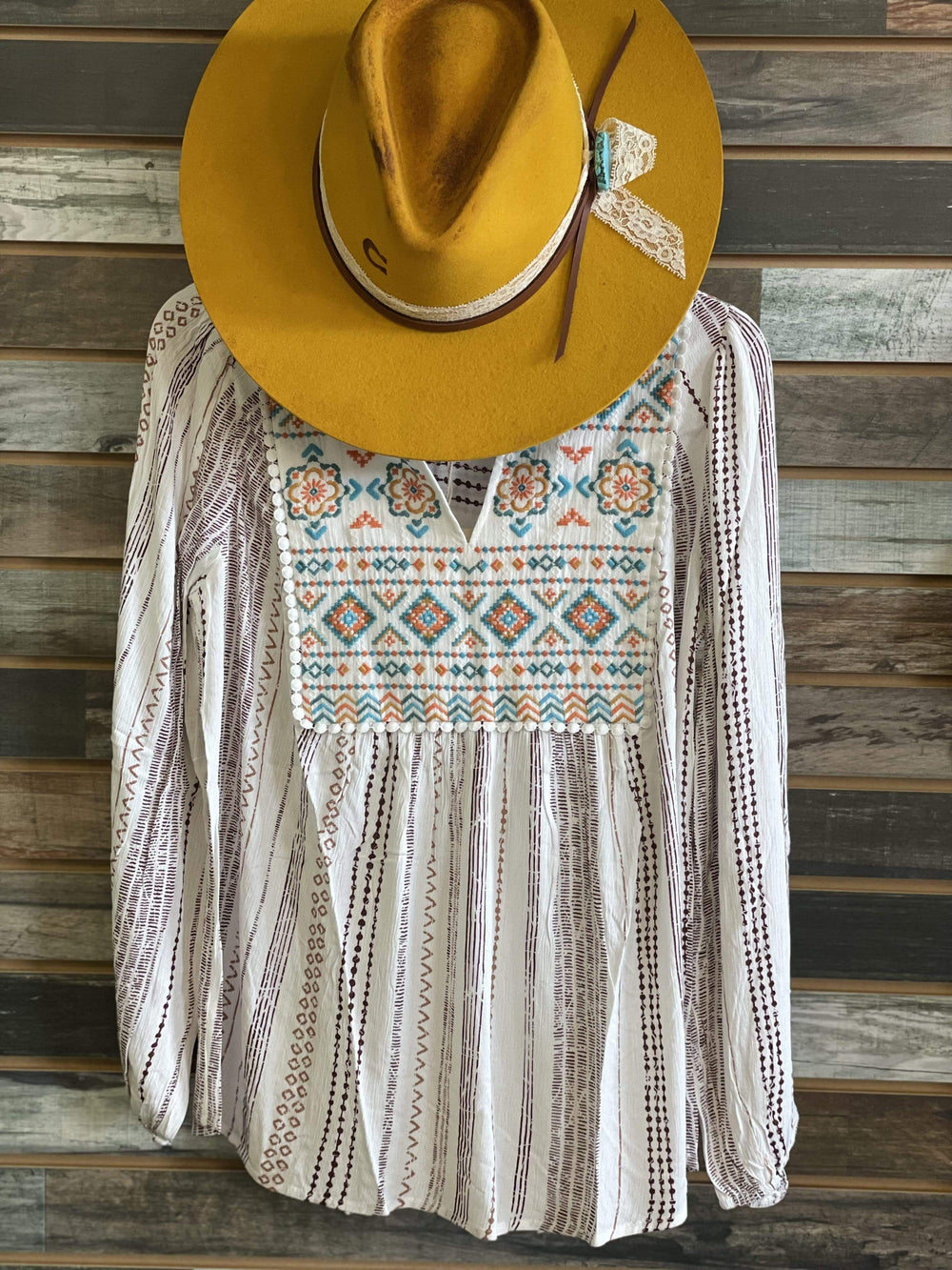 Tenaha Top-Long Sleeves-Whiskey Ray's Boutique-Whiskey Ray's Boutique, Women's Western Wear Boutique in Waxahachie, TX