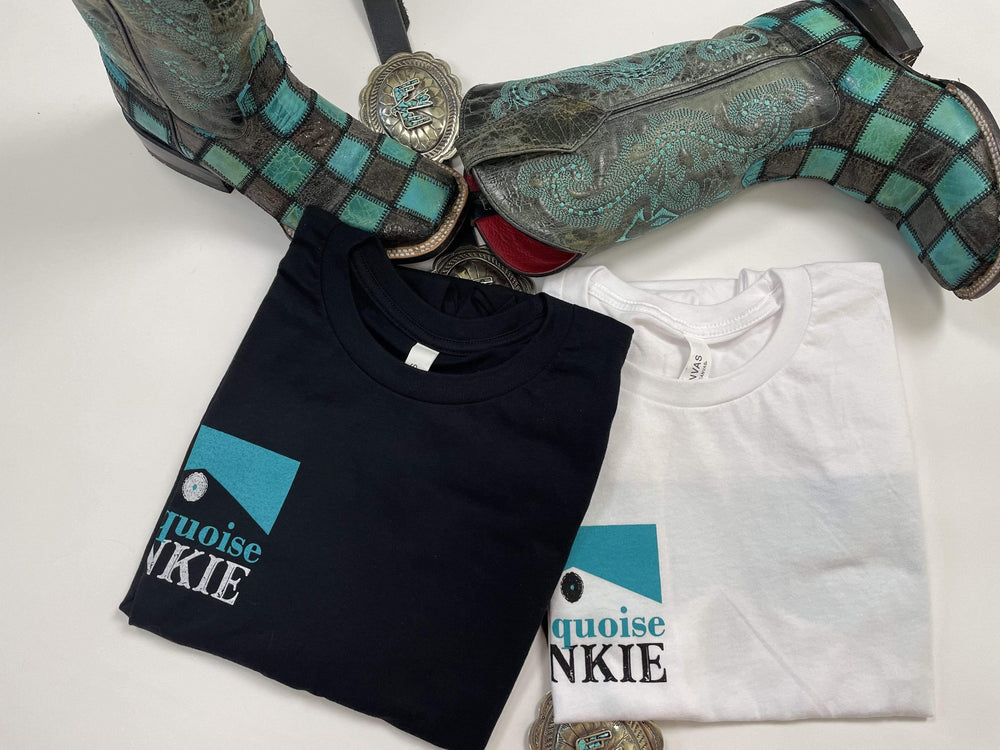Turquoise Junkie Tee-Graphic Tops-Whiskey Ray's Boutique-Whiskey Ray's Boutique, Women's Western Wear Boutique in Waxahachie, TX