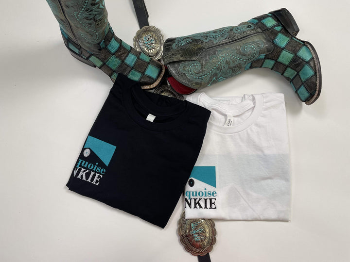 Turquoise Junkie Tee-Graphic Tops-Whiskey Ray's Boutique-Whiskey Ray's Boutique, Women's Western Wear Boutique in Waxahachie, TX
