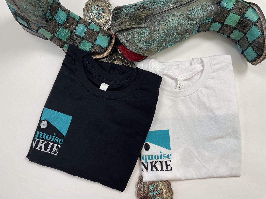 Turquoise Junkie Tee-Graphic Tops-Whiskey Ray's Boutique-Whiskey Ray's Boutique, Women's Western Wear Boutique in Waxahachie, TX