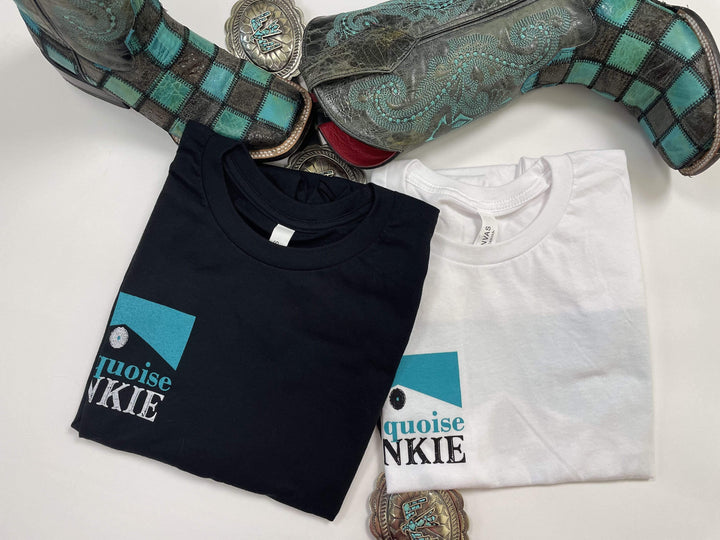 Turquoise Junkie Tee-Graphic Tops-Whiskey Ray's Boutique-Whiskey Ray's Boutique, Women's Western Wear Boutique in Waxahachie, TX