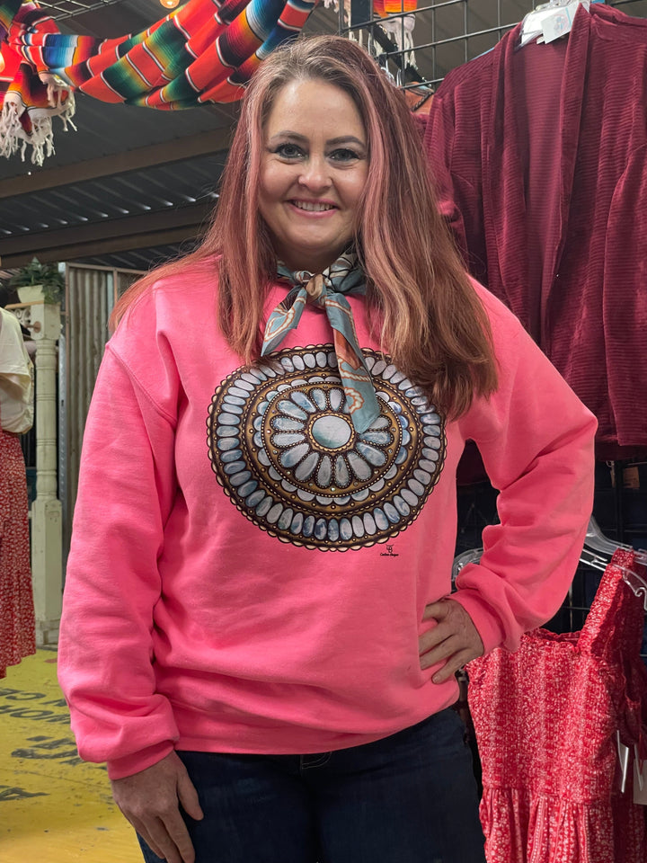 Turquoise Dreams Sweatshirt-Graphic Tops-Whiskey Ray's Boutique-Whiskey Ray's Boutique, Women's Western Wear Boutique in Waxahachie, TX