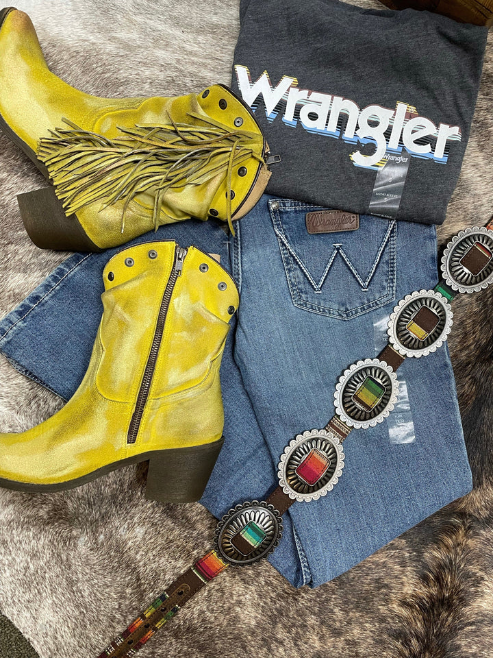 Women's Wrangler Retro Mae Flare Jean in Desiree-Jeans-Whiskey Ray's Boutique-Whiskey Ray's Boutique, Women's Western Wear Boutique in Waxahachie, TX