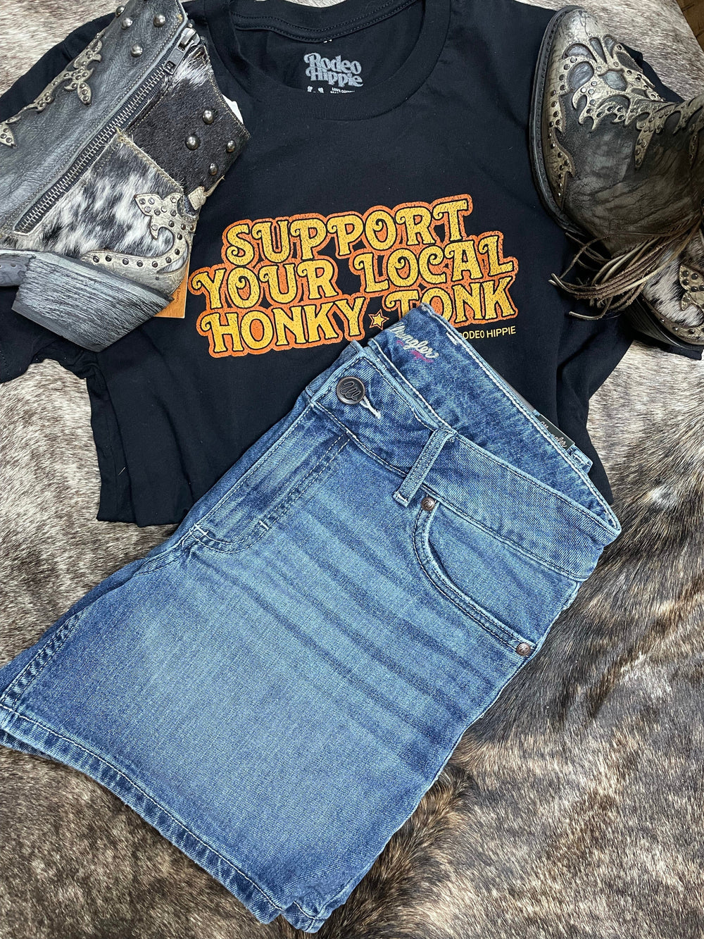Women's Wrangler Retro Mae Short Valerie-Shorts-Wrangler-Whiskey Ray's Boutique, Women's Western Wear Boutique in Waxahachie, TX