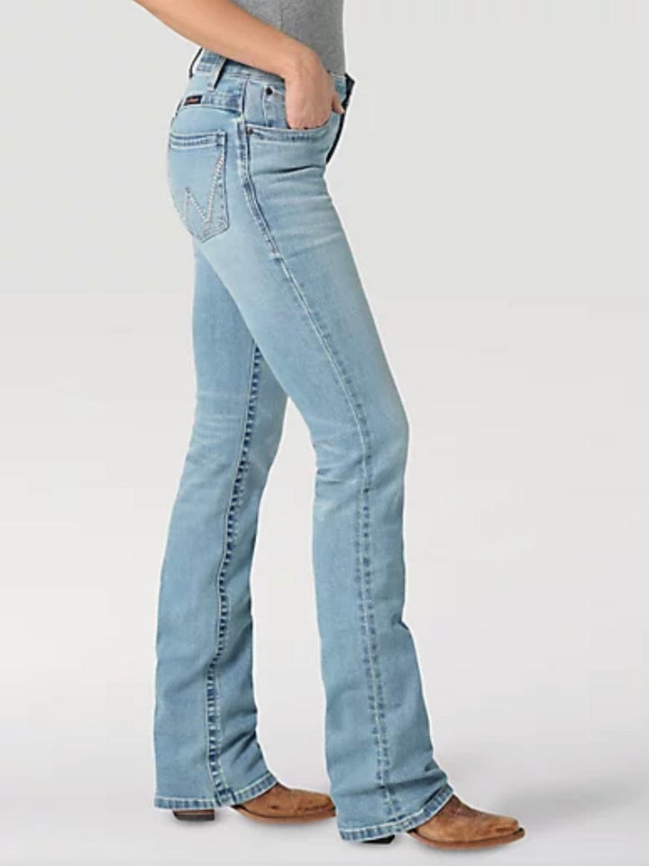 Wrangler Willow Riding Slim Fit Boot Cut Jeans-Jeans-Wrangler-Whiskey Ray's Boutique, Women's Western Wear Boutique in Waxahachie, TX