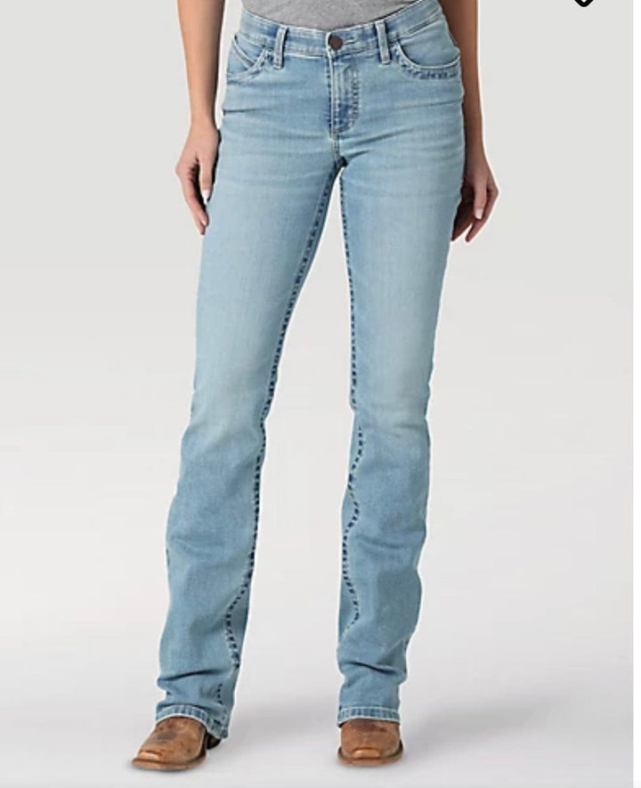 Wrangler Willow Riding Slim Fit Boot Cut Jeans-Jeans-Wrangler-Whiskey Ray's Boutique, Women's Western Wear Boutique in Waxahachie, TX