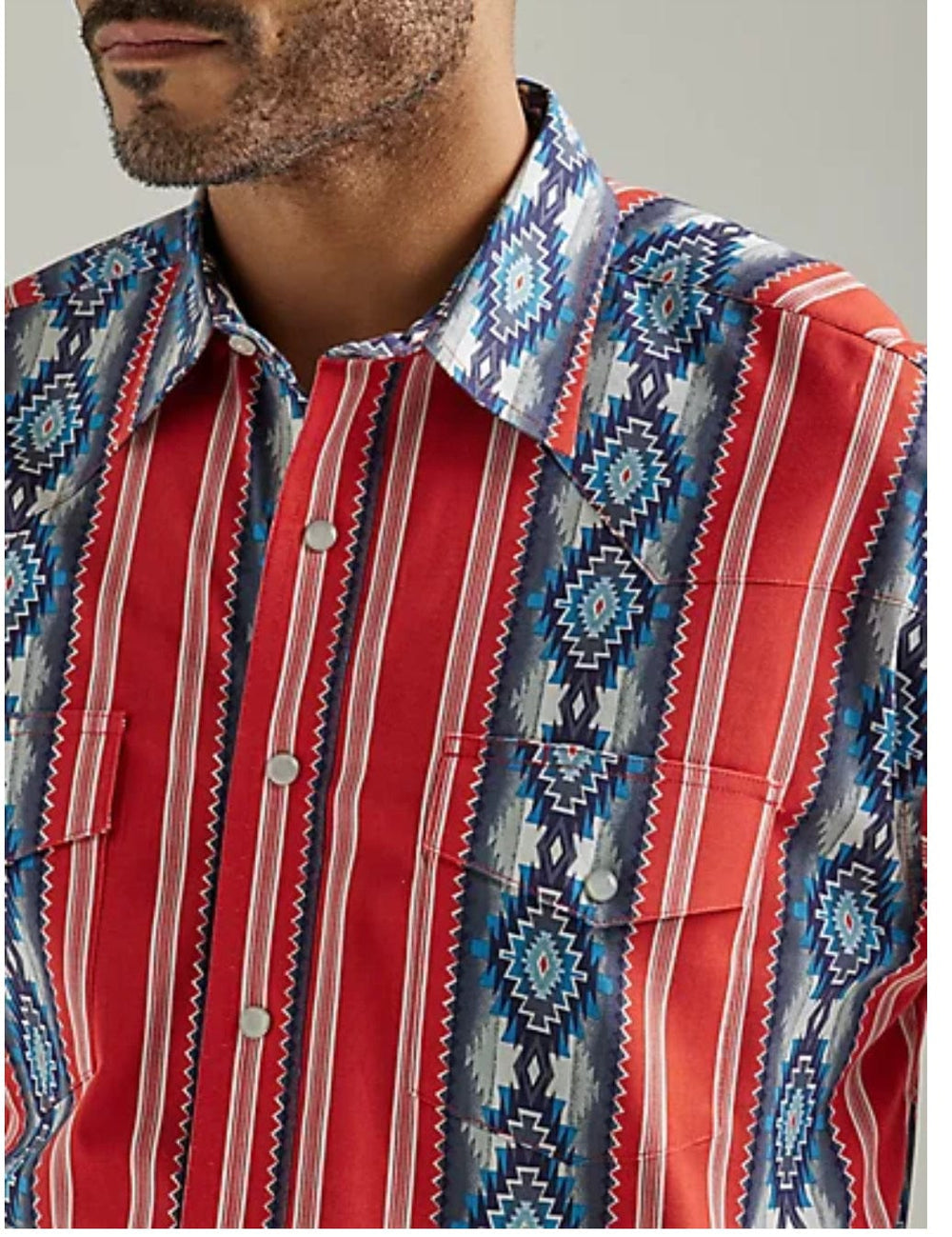 Wrangler Checotah Pearl Snap Shirt-Men's Shirts-Wrangler-Whiskey Ray's Boutique, Women's Western Wear Boutique in Waxahachie, TX