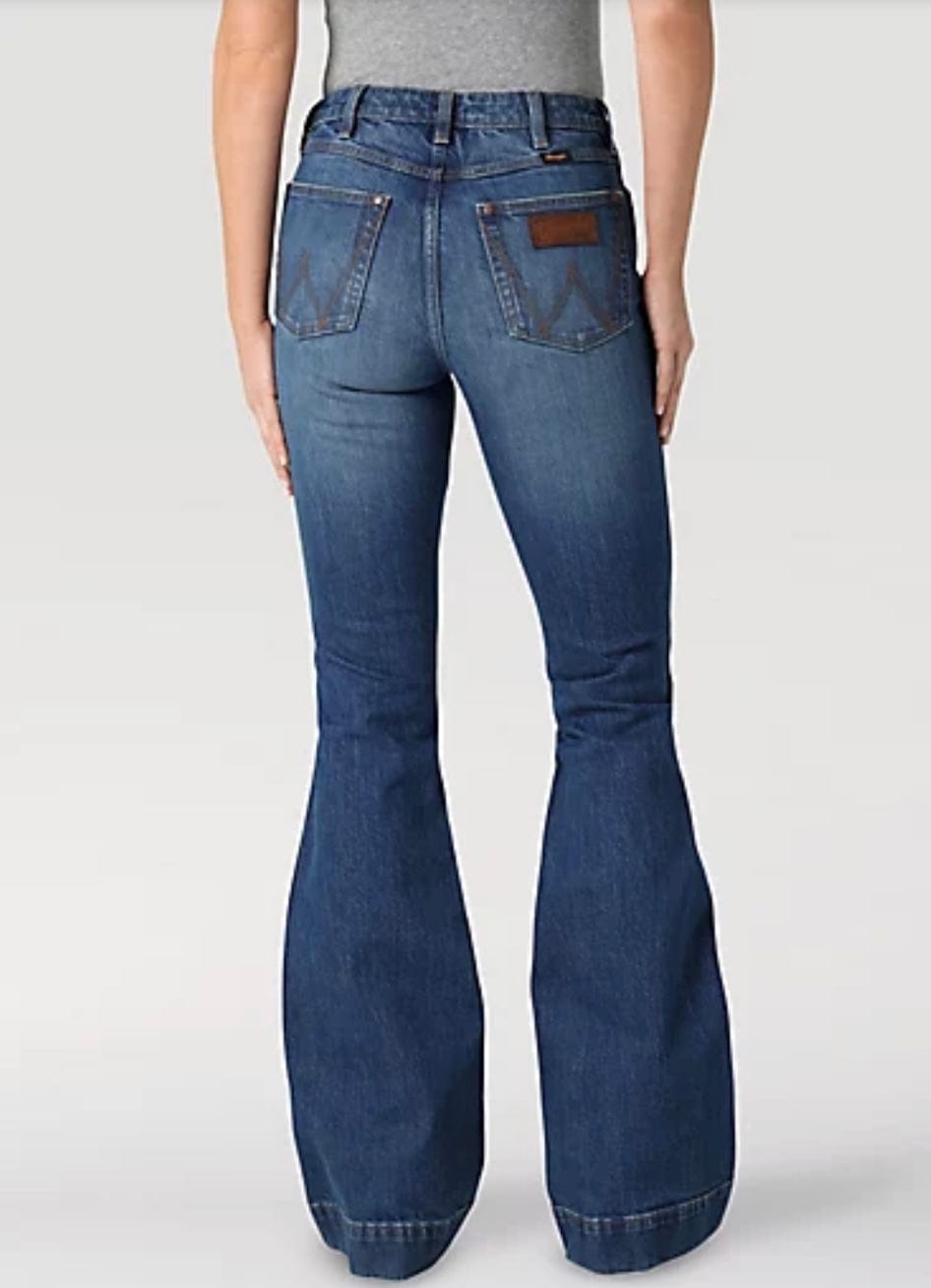 The Wrangler Retro® Premium Jean: Women's High Rise Trouser in Elizabeth-Jeans-Wrangler-Whiskey Ray's Boutique, Women's Western Wear Boutique in Waxahachie, TX