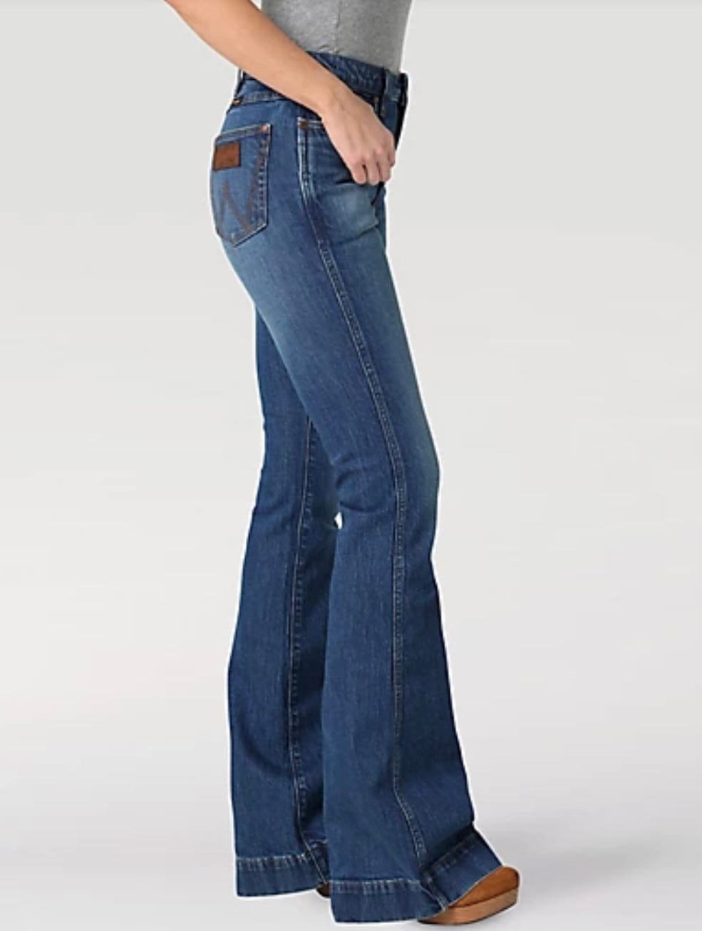 The Wrangler Retro® Premium Jean: Women's High Rise Trouser in Elizabeth-Jeans-Wrangler-Whiskey Ray's Boutique, Women's Western Wear Boutique in Waxahachie, TX
