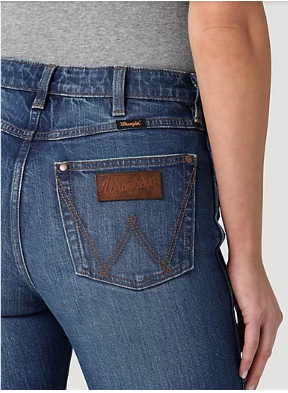 The Wrangler Retro® Premium Jean: Women's High Rise Trouser in Elizabeth-Jeans-Wrangler-Whiskey Ray's Boutique, Women's Western Wear Boutique in Waxahachie, TX