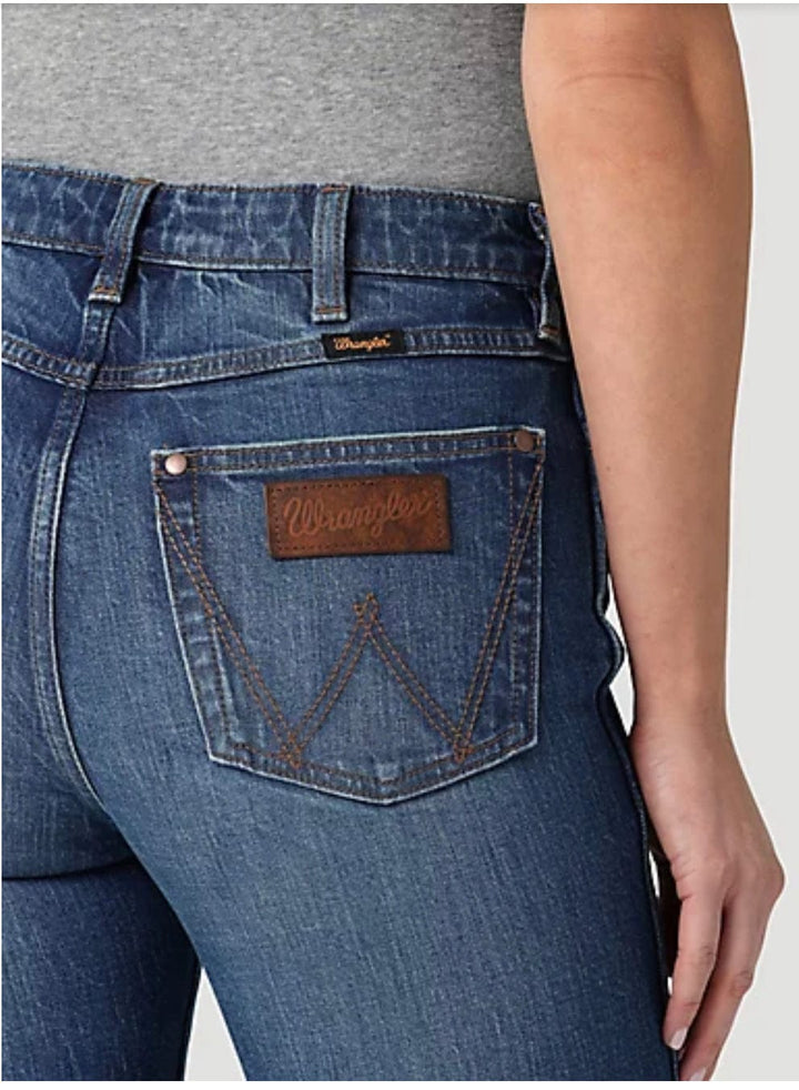 The Wrangler Retro® Premium Jean: Women's High Rise Trouser in Elizabeth-Jeans-Wrangler-Whiskey Ray's Boutique, Women's Western Wear Boutique in Waxahachie, TX