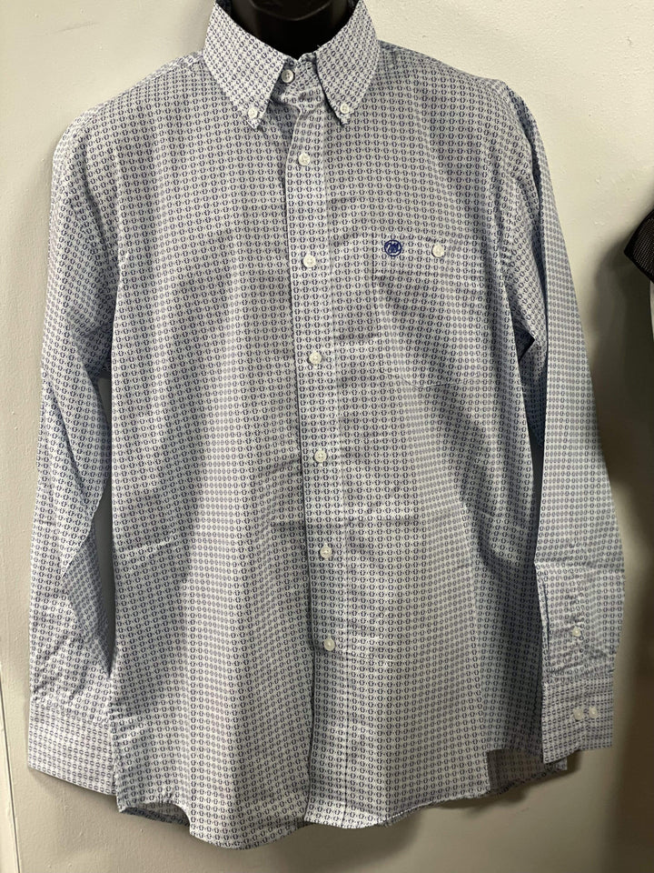 Wrangler Classic Fit Button down shirt-Men's Shirts-Wrangler-Whiskey Ray's Boutique, Women's Western Wear Boutique in Waxahachie, TX