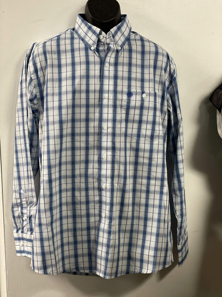 Wrangler Classic Fit Button down shirt-Men's Shirts-Wrangler-Whiskey Ray's Boutique, Women's Western Wear Boutique in Waxahachie, TX