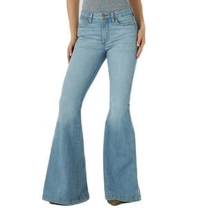 Wrangler Retro High Rise Retro Trumpet Flare Jeans-Jeans-Wrangler-Whiskey Ray's Boutique, Women's Western Wear Boutique in Waxahachie, TX